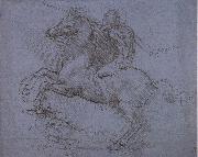 Study fur the Sforza monument Leonardo Da Vinci